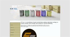 Desktop Screenshot of cpincpaints.com