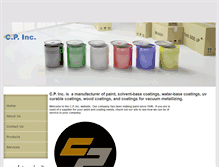 Tablet Screenshot of cpincpaints.com